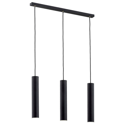 Gomera Plus hanglamp Zwart 3-lichts