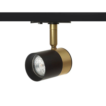 Golden Eye | 1-Phasen-Stromschienenstrahler | mattes Schwarz & Messing