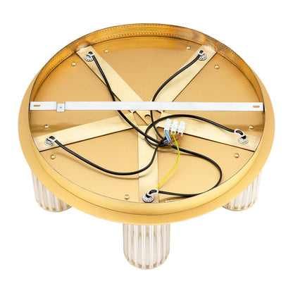 Hampton plafondlamp Geborsteld messing