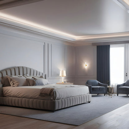 Hampton wandlamp 2-lichts Transparant-messing