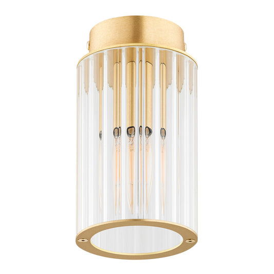 Hampton plafondlamp Geborsteld messing