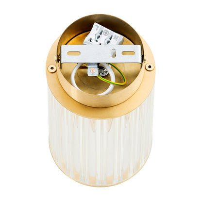 Hampton plafondlamp Geborsteld messing