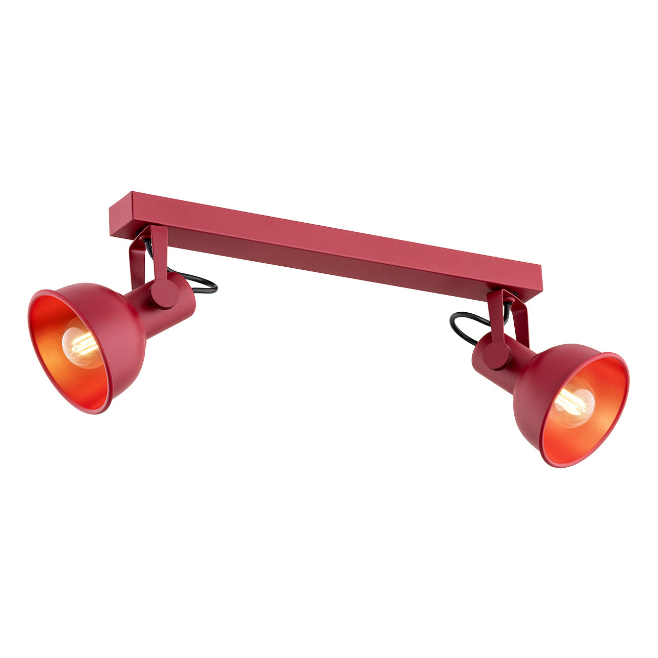 Lenora plafondlamp Rood