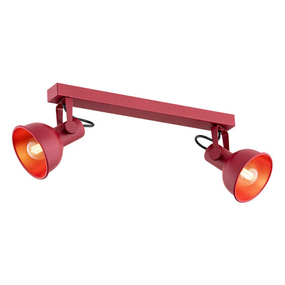 Lenora plafondlamp Rood