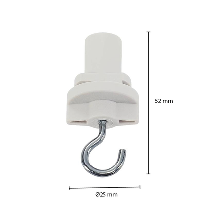 Lumexa 3-fase adapter met haak wit