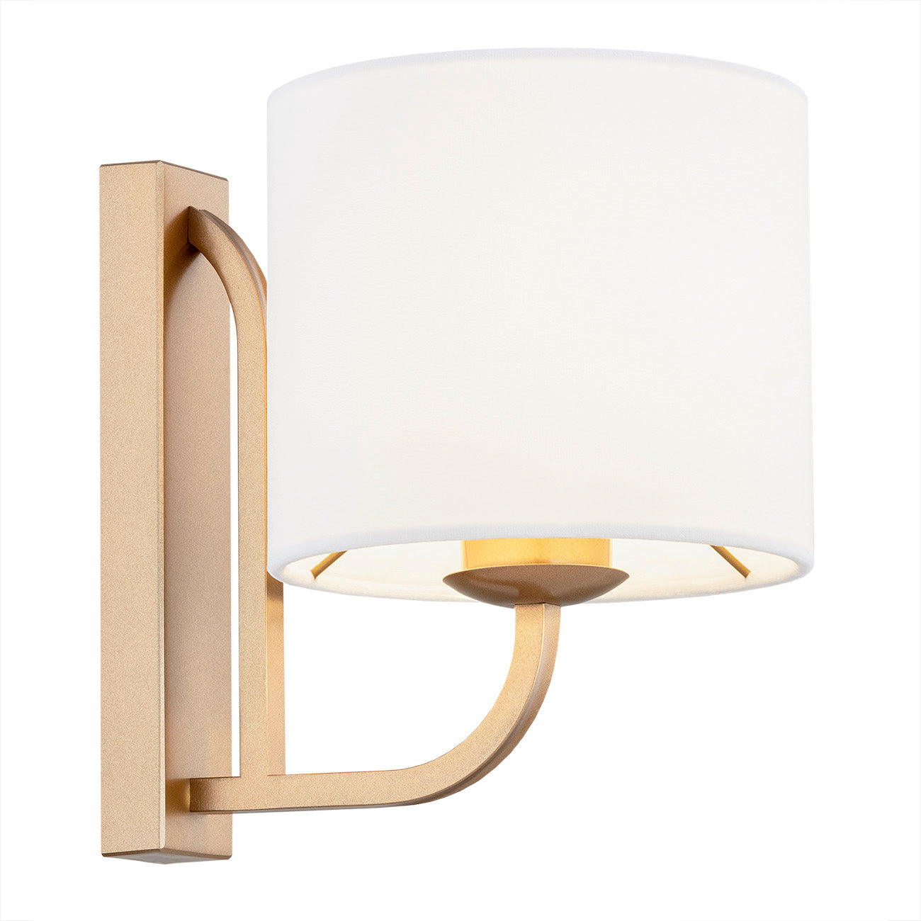 Maranello wandlamp wit oud goud