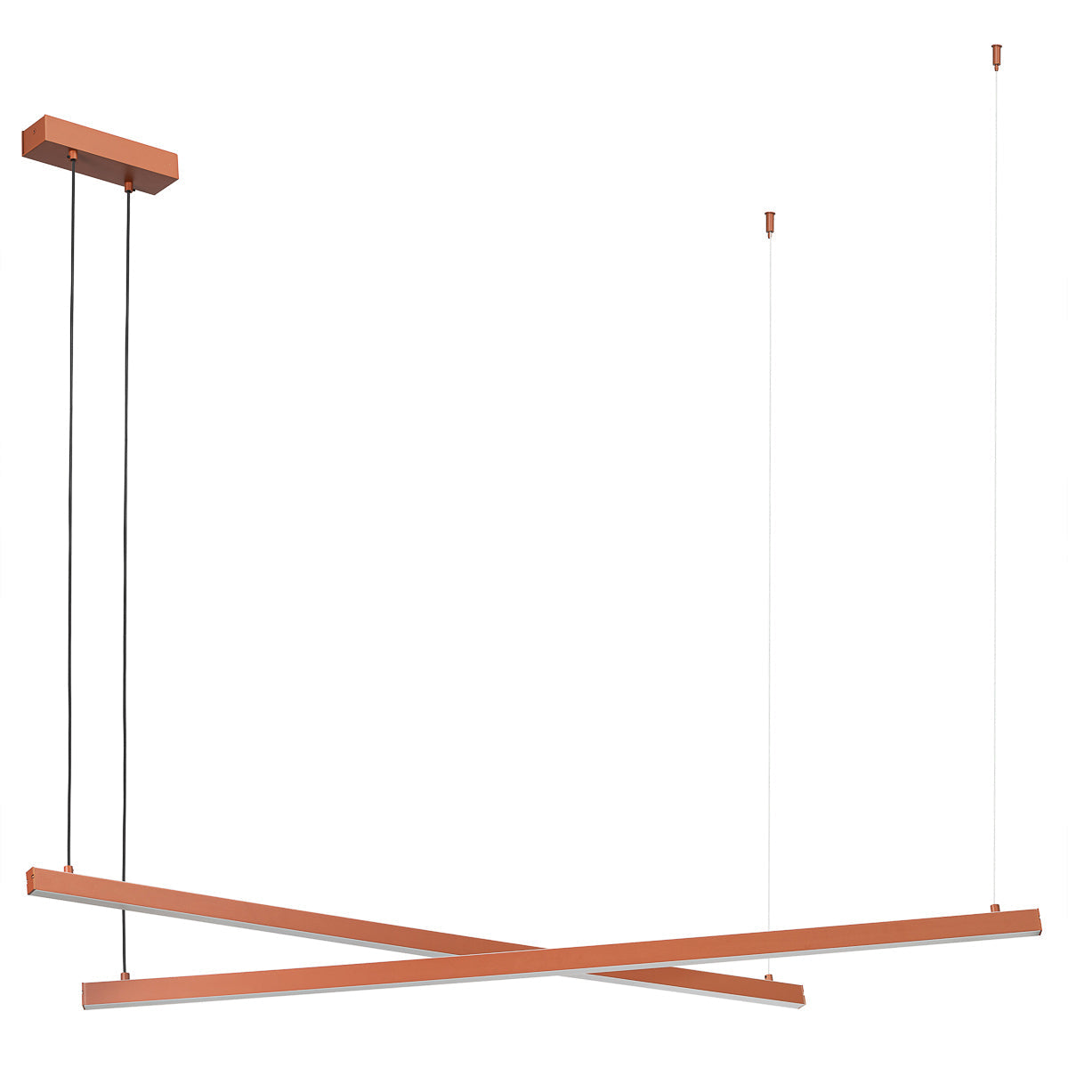 Miami LED hanglamp Terracotta dubbele ring