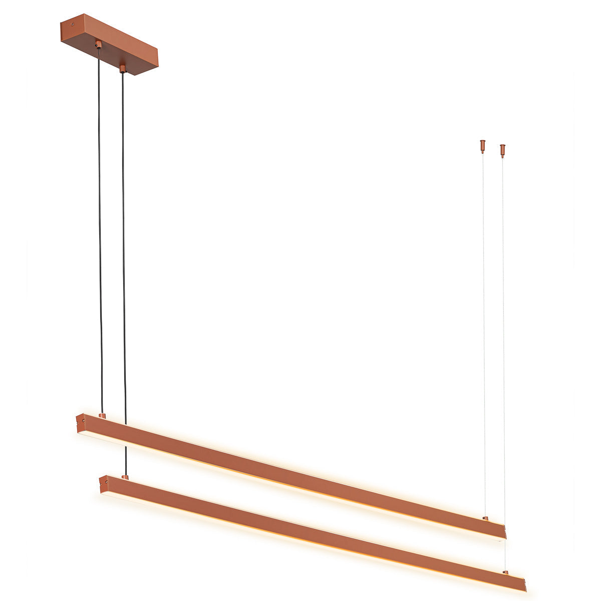 Miami LED hanglamp Terracotta dubbele ring