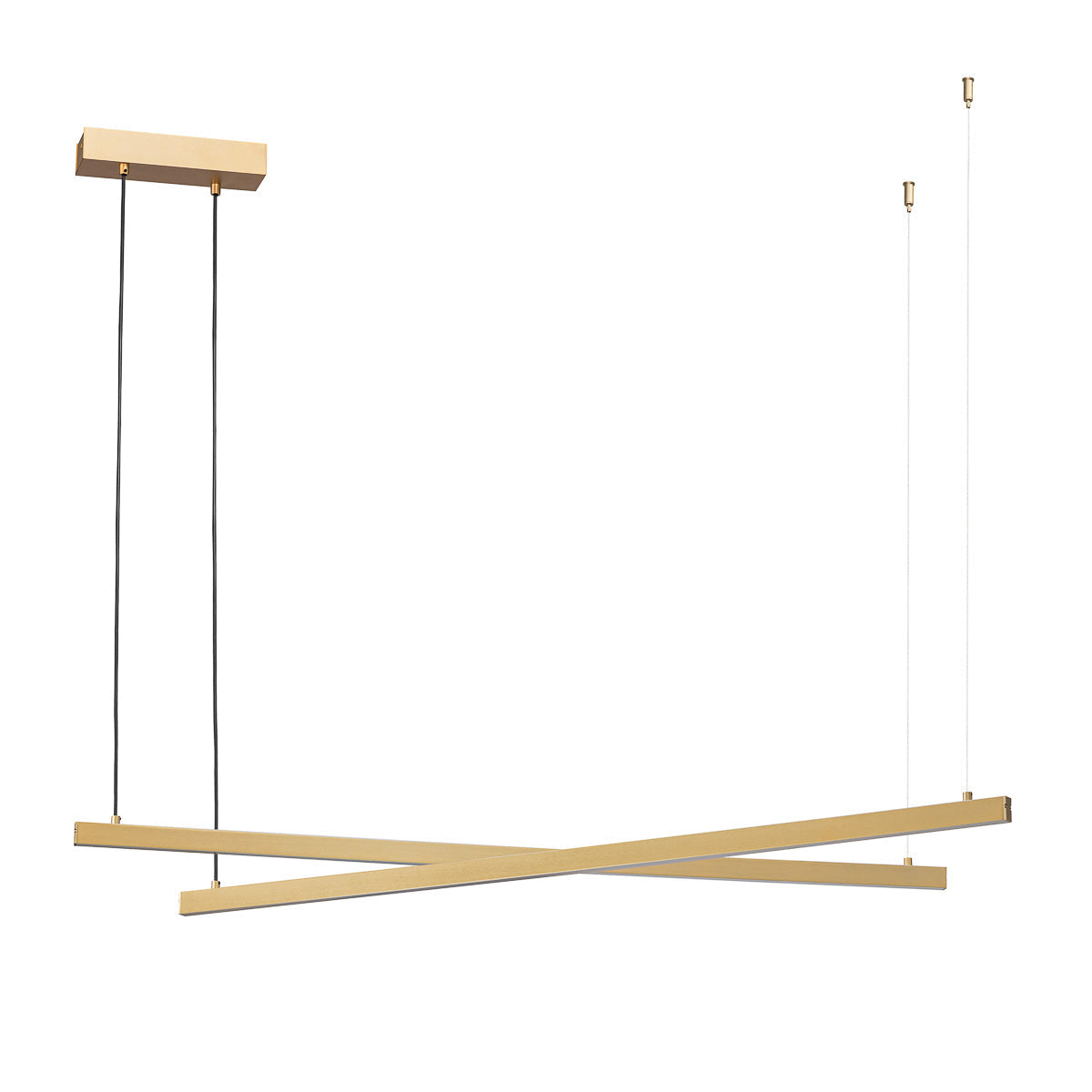 Miami LED hanglamp Goud dubbele ring