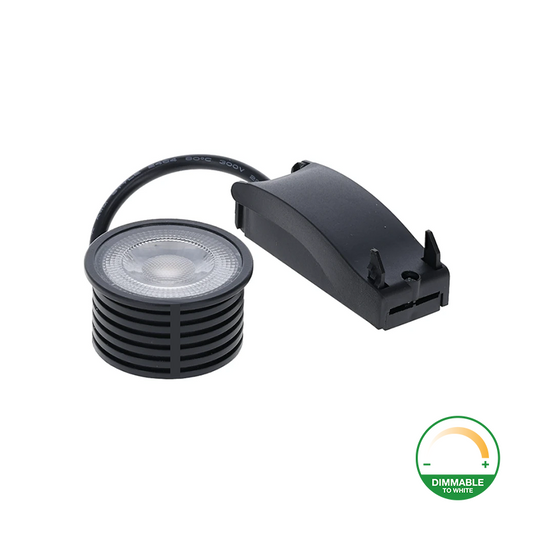Mistaro LED inbouwspot 5W dimbaar zwart LED 5W Ø50 mm — dimbaar, CCT instelbaar/Dim-to-warm, IP20