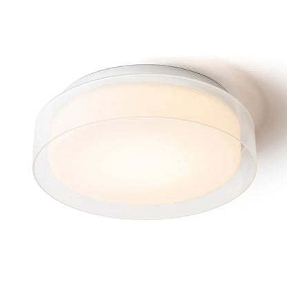 Marina Halo 30 minimalist ceiling light double glass shade