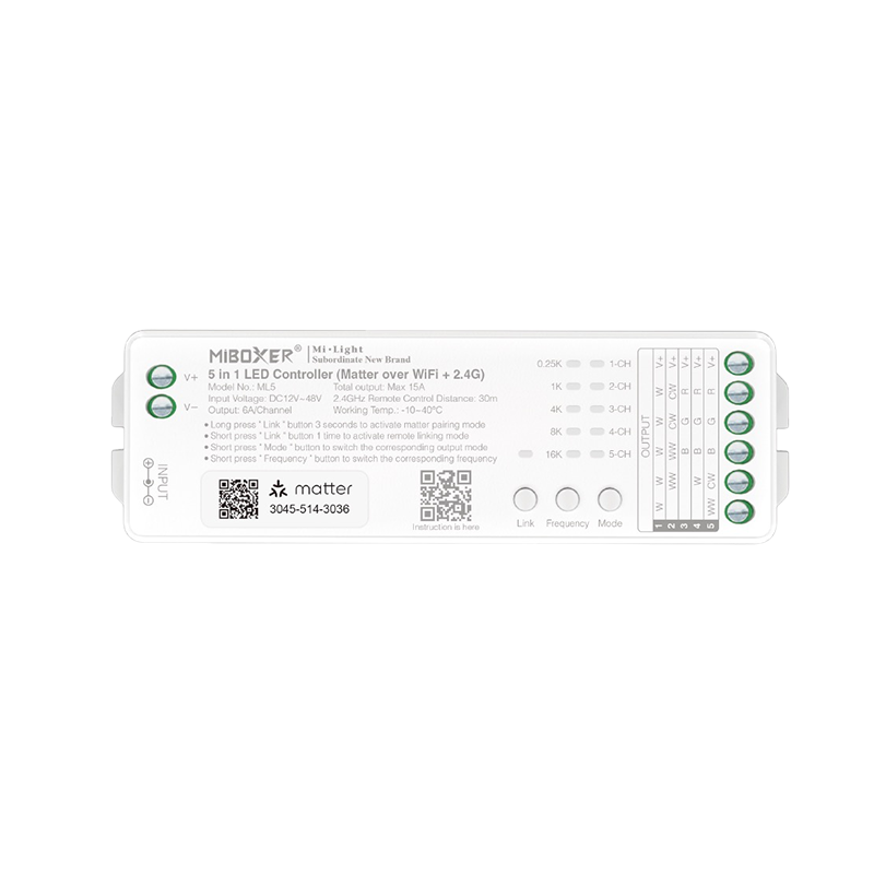 Mi-Light 5-in-1 Matter LED strip controller