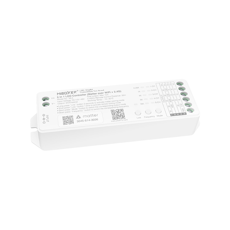 Mi-Light 5-in-1 Matter controller aansluiting