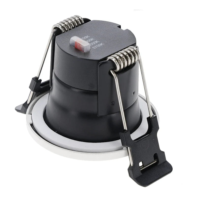 Minavo mini LED recessed spotlight 4W CCT dimmable IP65 black / white