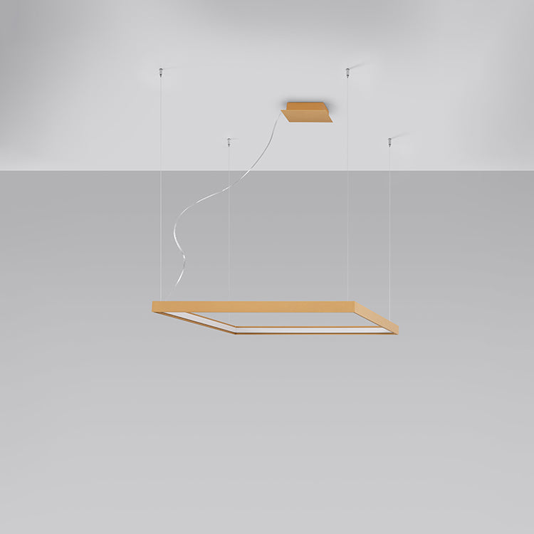 Nexaro LED-Pendelleuchte quadratisch 50W M | 3000K oder 4000K | schwarz / weiß / gold