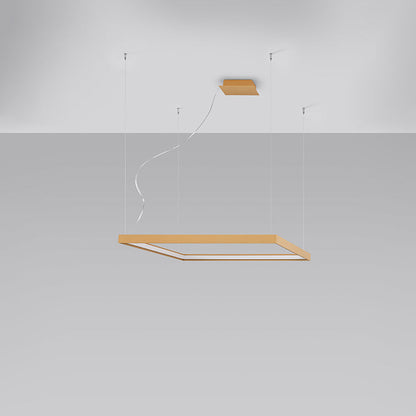 Nexaro LED-Pendelleuchte quadratisch 50W M | 3000K oder 4000K | schwarz / weiß / gold