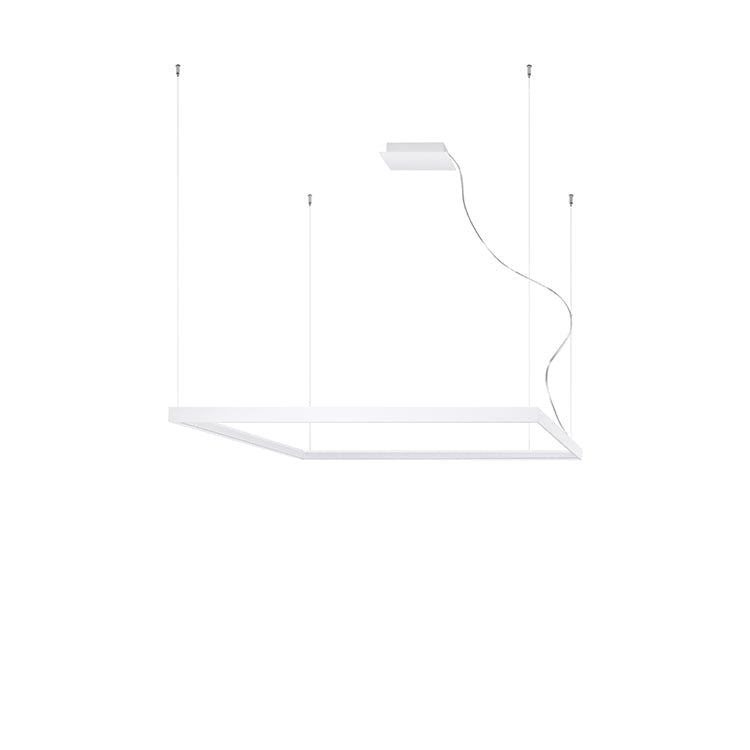 Nexaro LED hanglamp vierkant 50W M 3000K of 4000K zwart / wit / goud