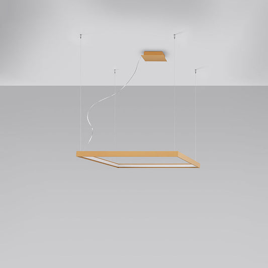 Nexaro LED hanglamp vierkant 50W M 3000K of 4000K zwart / wit / goud