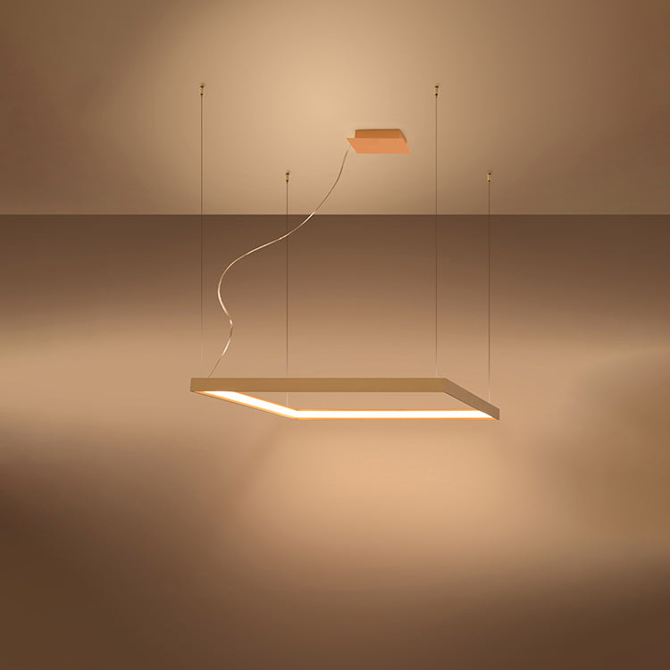 Nexaro LED-Pendelleuchte quadratisch 50W M | 3000K oder 4000K | schwarz / weiß / gold