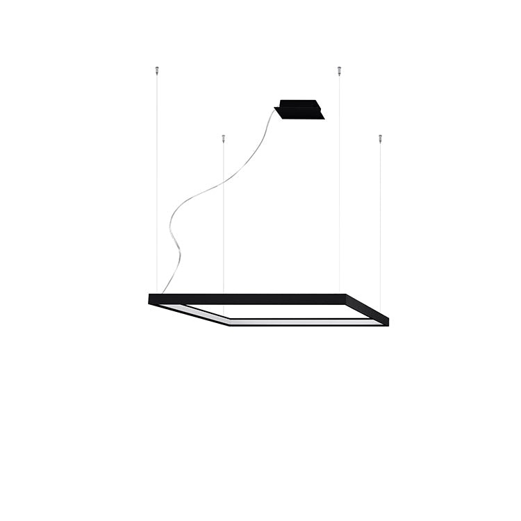Nexaro LED-Pendelleuchte quadratisch 50W M | 3000K oder 4000K | schwarz / weiß / gold