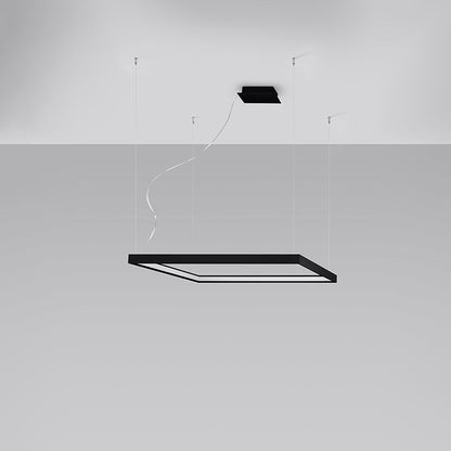Nexaro LED-Pendelleuchte quadratisch 50W M | 3000K oder 4000K | schwarz / weiß / gold