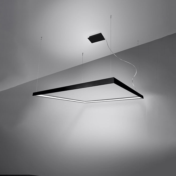 Nexaro LED-Pendelleuchte quadratisch 50W M | 3000K oder 4000K | schwarz / weiß / gold
