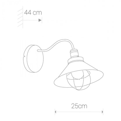 GARRET I wandlamp afmetingen