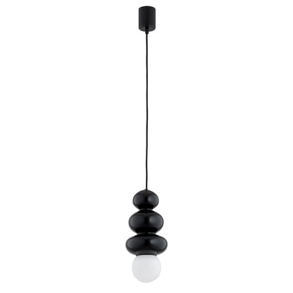 Orlando Plus hanglamp Zwartgroen-opaal