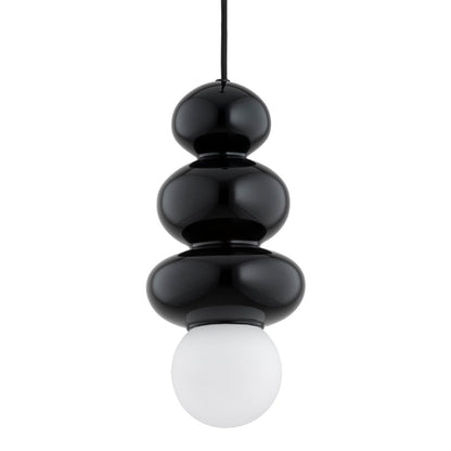 Orlando Plus hanglamp Zwartgroen-opaal