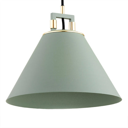 Orte hanglamp Saliegroen-messing 1-lichts