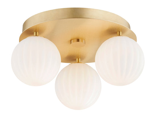 Paloma plafondlamp Geborsteld messing
