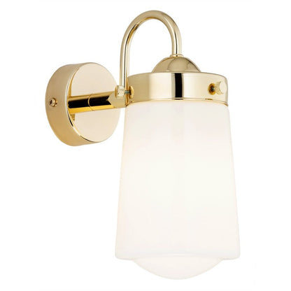 Pasadena wandlamp Wit-messing