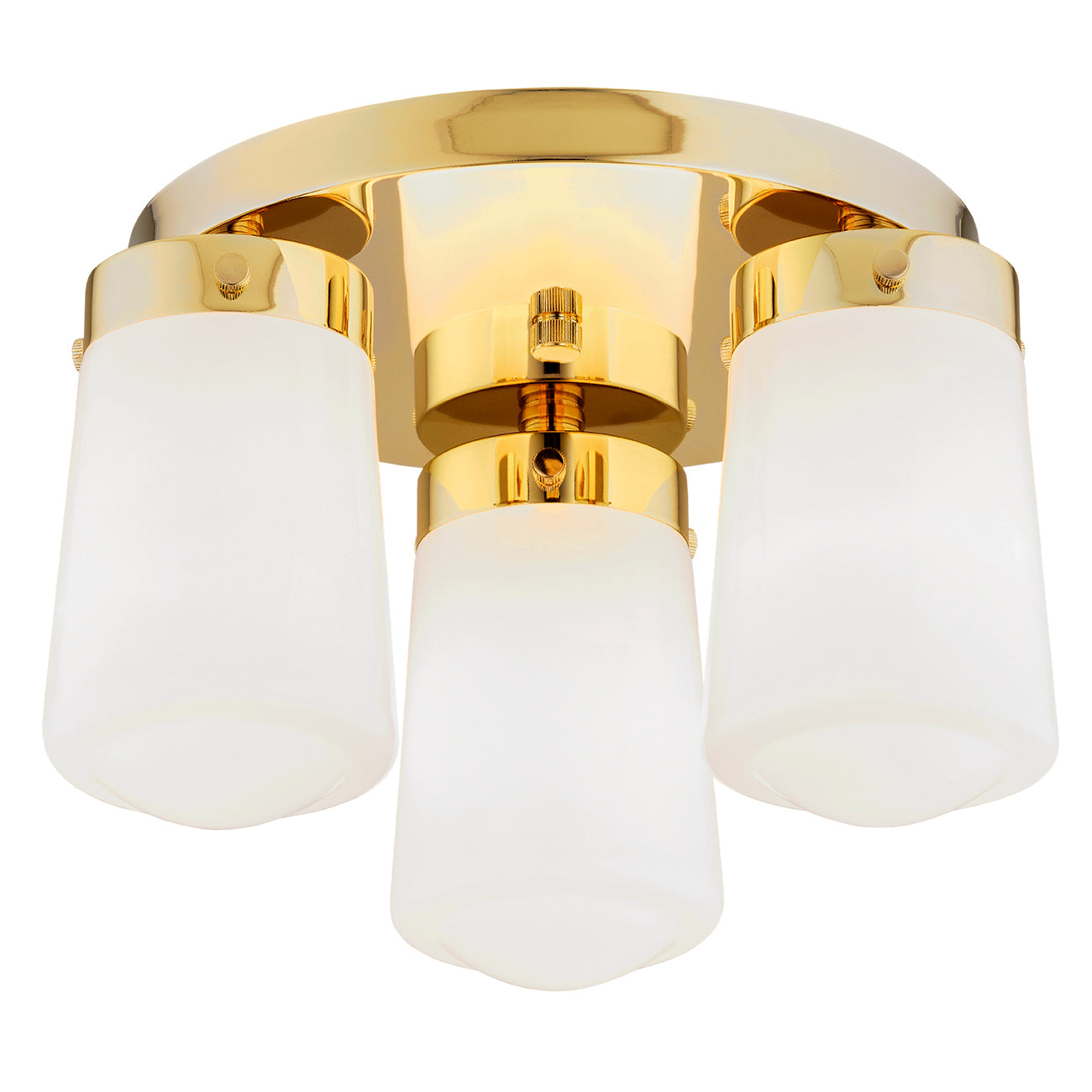 Pasadena plafondlamp Wit-messing