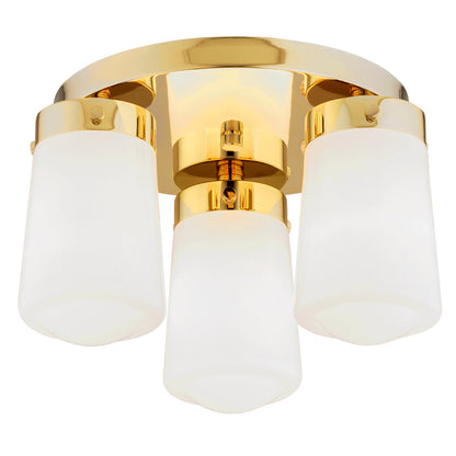 Pasadena plafondlamp Wit-messing