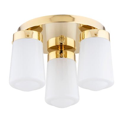 Pasadena plafondlamp Wit-messing
