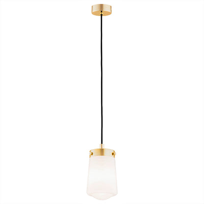 Pasadena hanglamp Wit-messing