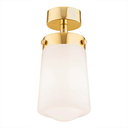 Pasadena plafondlamp Wit-messing