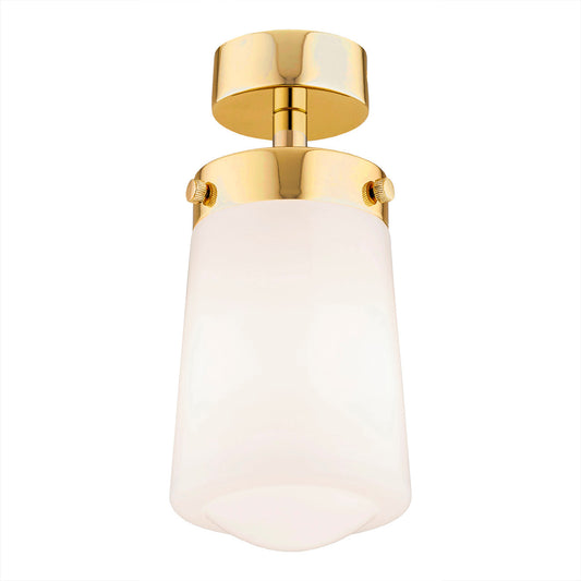Pasadena plafondlamp Wit-messing