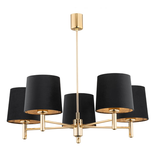Ponte Plus zwart glamour kroonluchter