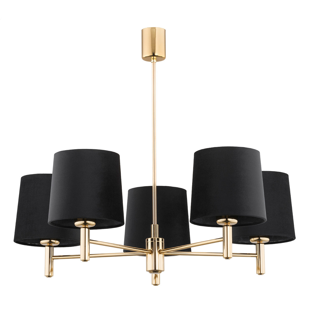 Ponte Plus zwart glamour kroonluchter sfeerfoto 8