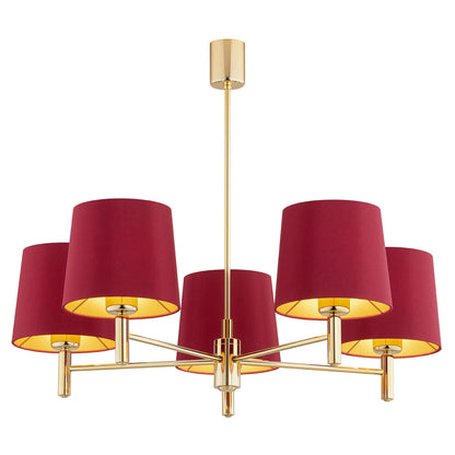 Ponte Plus rood glamour kroonluchter
