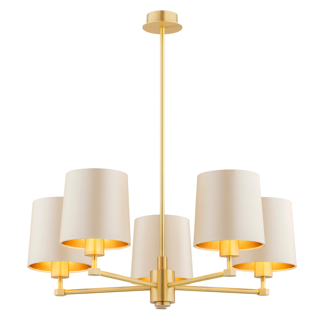 Princeton beige-goud kroonluchter