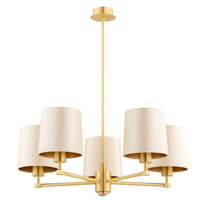 Princeton beige-goud kroonluchter sfeerfoto 2