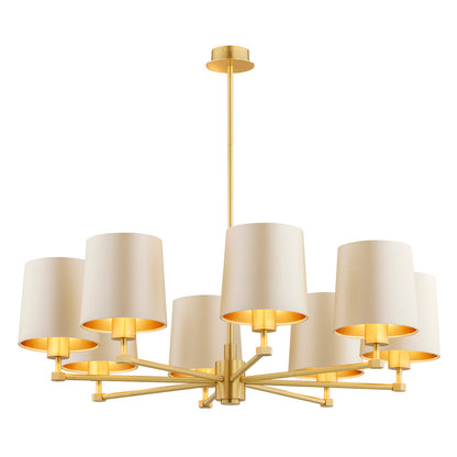 Princeton beige-goud kroonluchter sfeerfoto 9