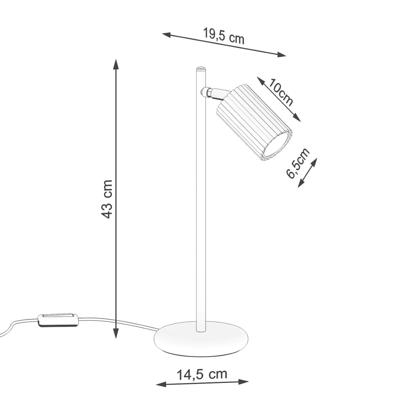 Ribba | beige Tischlampe GU10