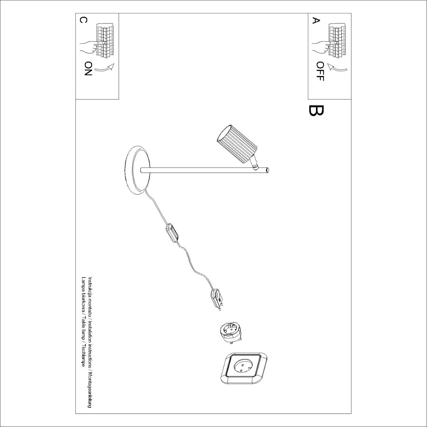 Ribba | beige Tischlampe GU10