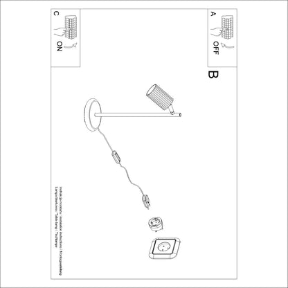 Ribba | beige Tischlampe GU10