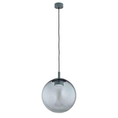 Sacramento hanglamp Rookglas-flessengroen