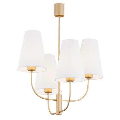 Safiano wit-goud glamour kroonluchter