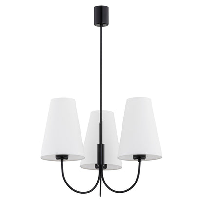 Safiano wit-zwart glamour kroonluchter sfeerfoto 3